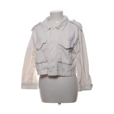 Skjortejakke (Beige) fra Mango Denim & Tees Bomuld, Linned