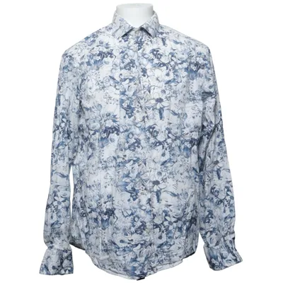 Skjorta (Blå, Vit) från Dressmann Premium Collection Bomull