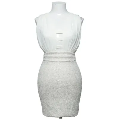 Cocktailjurk (Wit) van Just Me Elastaan, Polyester