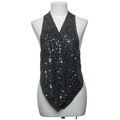 Vest (Sort, Sølv) fra Bershka Premium Outerwear Polyester