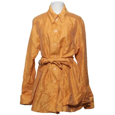 Trenchcoat (Gelb) von Gunilla Pontén Leinen, Polyester