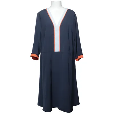 Klänning (Blå, Orange, Vit) från Junarose Polyester