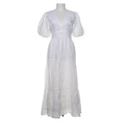 Maxi jurk (Wit) van Faithfull the Brand Linnen, Viscose
