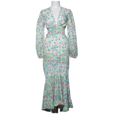 Maxi jurk (Wit, Meerkleurig) van Boohoo Polyester