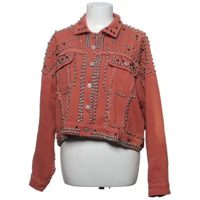 Denim jacket (Orange) from Mochy Cotton, Polyester