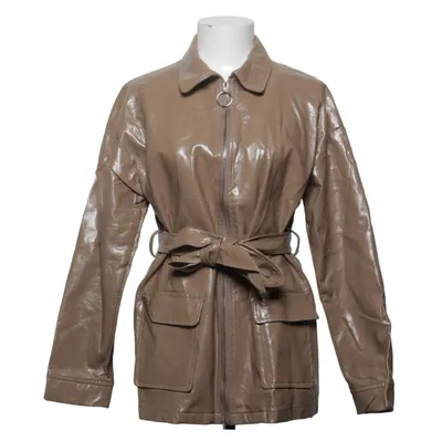 Jacket (Brown) from IVIVI Polyurethane, Viscose