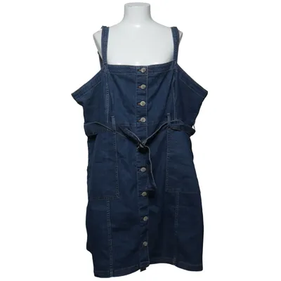 Latzkleid (Blau) von Divided by H&M Baumwolle, Elasthan, Polyester