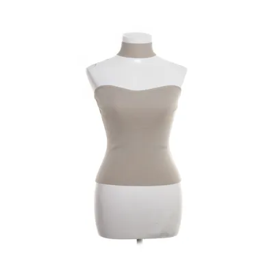 Halter neck top (Beige) from Claire Rose x NA-KD Polyamide, Polyester, Viscose