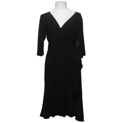 Slå-om-kjole (Sort) fra Kiyonna Elastan, Polyester