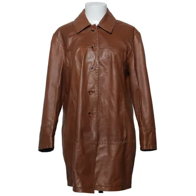 Läderkappa (Brun) Skinn, Polyester