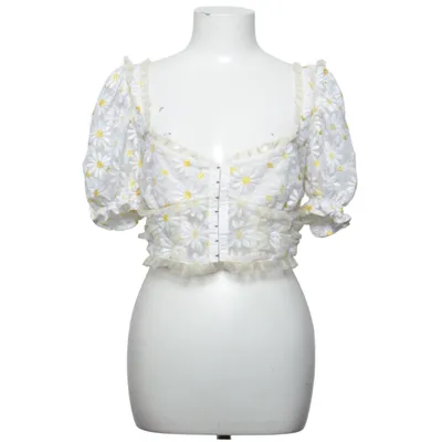 Crop Top (Weiß, Gelb) von For Love & Lemons