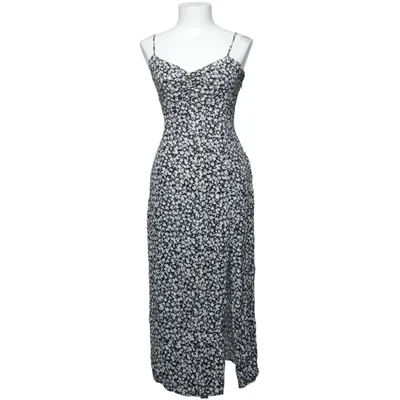 Maxi jurk (Zwart, Wit, Meerkleurig) van Bershka Viscose