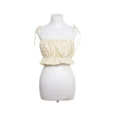Crop top (Yellow, Multicolored) from NA-KD Cotton, Polyester