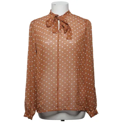 Blouse (Brown, White) from Top Secret