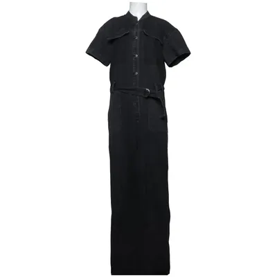 Combinaison (ONLANGIE SS BELT DNM JUMPSUIT MAE TLL) de ONLY Blue Denim Coton