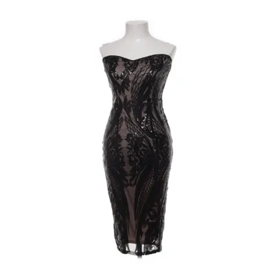Cocktailkjole (Sort, Flerfarvet) fra Boohoo Elastan, Polyester