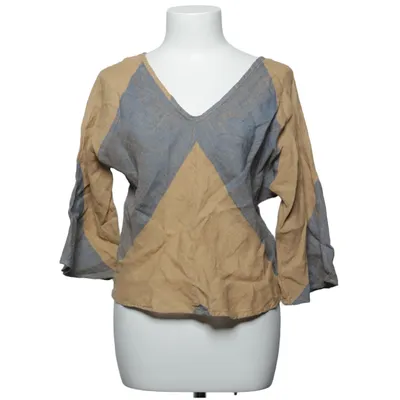 Bluse (Blau, Beige, Mehrfarbig) von La Bottega di Brunella Leinen