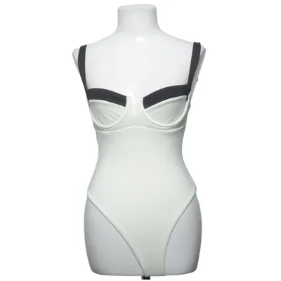 Badedragt (Hvid, Sort) fra Monday Swimwear Elastan, Nylon, Polyester