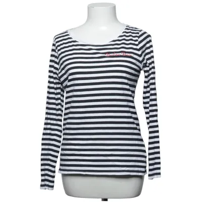Langærmet t-shirt (Sort, Hvid) fra Hechter Bomuld, Modal