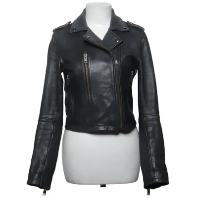 Bikerjacka (Svart) från Topshop Boutique Bomull, Skinn, Polyester