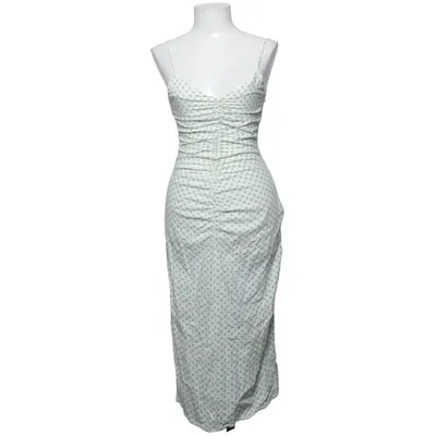 Maxi dress (White, Green) from Zara