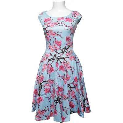 Dress (Blue, Pink, Multicolored) from Dancing Days by Banned Cotton, Elastane