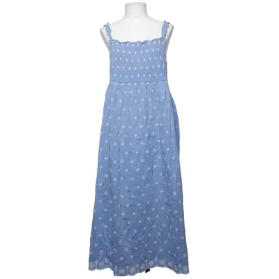 Maxi jurk (Blauw, Wit) van Reserved Katoen