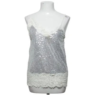 Tank Top (Silver, White) from Pinko Polyester