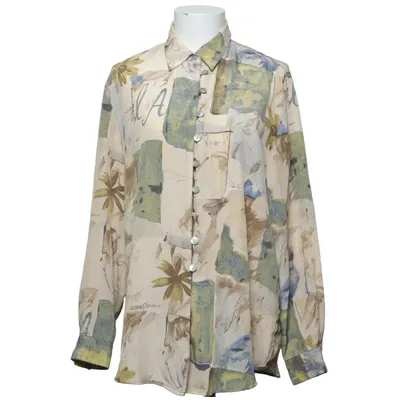 Skjorta (Beige, Flerfärgad) från Canda Polyester