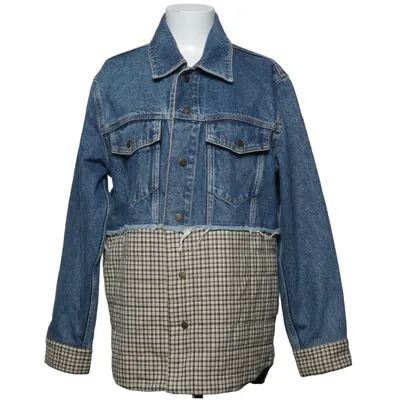 Jeansjacka (Blå, Beige, Flerfärgad) från Sandro Bomull, Polyester