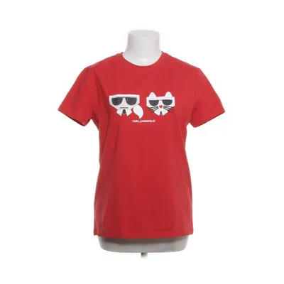 T-shirt (Rood) van Karl Lagerfeld Katoen, Elastaan