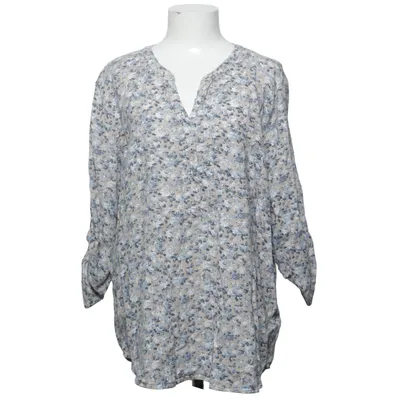 Bluse (Beige, Blau, Weiß) von Isolde Baumwolle