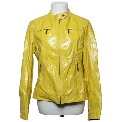 Jacket (Yellow) from Honey Winter Polyester, Polyurethane, Viscose
