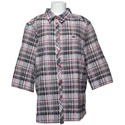 Short sleeve shirt (Black, Red, Gray, White) from THEA 42 plus Cotton, Metallic fiber, Polyester