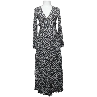 Wrap dress (Blue, White) from Ganni Viscose