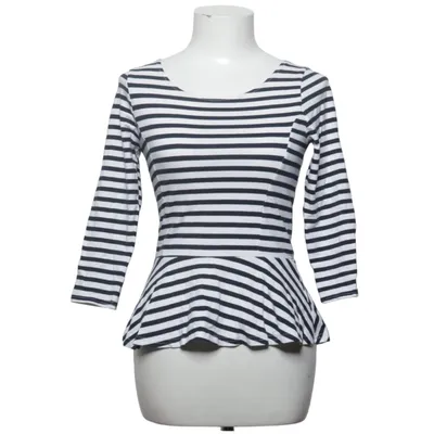 Peplum top (Blauw, Wit) van Bik Bok Katoen, Elastaan