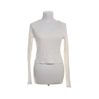 Crop top (Wit) van Divided by H&M Katoen, Elastaan