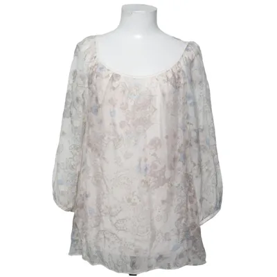 Blouse (Beige, Bleu, Multicolore) de Anna Justper Élasthane, Soie, Viscose