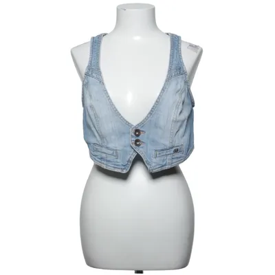 Gilet en jean (Bleu) de QS by S.Oliver Coton, Élasthane