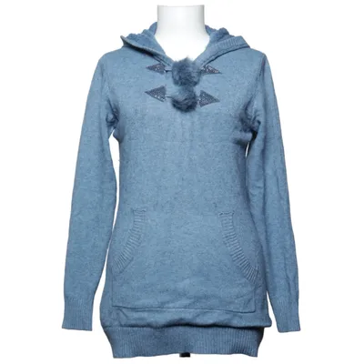 Hoodie (Blue) from Ebelieve Cashmere, Cotton, Elastane