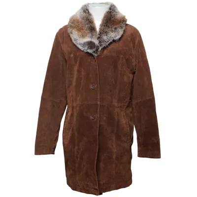 Veste en peau de mouton retournée (Marron) de P.S Design
