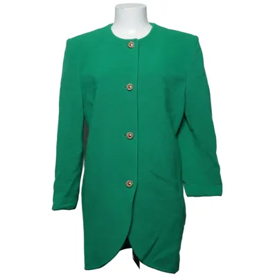 Manteau (Vert) de Fiorella Rubino Polyamide, Laine
