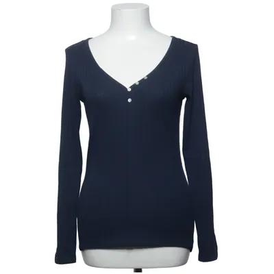 Henley T-shirt (Blå) fra EDC by ESPRIT Elastan, Polyester, Viscose