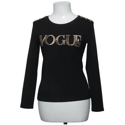 T-shirt à manches longues (Noir) de J&H Fashion Coton, Élasthane