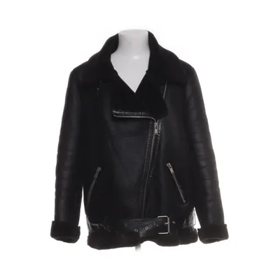 Shearling jas (Zwart) van Zara Woman Polyester