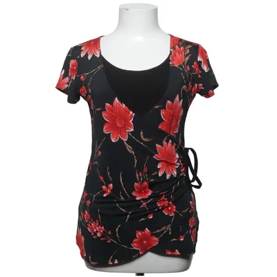 Wikkeltop (Zwart, Rood, Beige) van Pretty Body Elastaan, Polyester