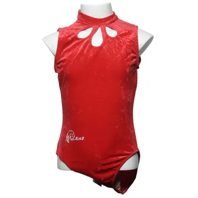 Justaucorps de gymnastique (Rouge) de Milano Élasthane, Polyamide