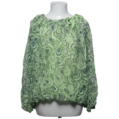Blouse (Green, Multicolored) from Pink Cherry Elastane, Silk, Viscose