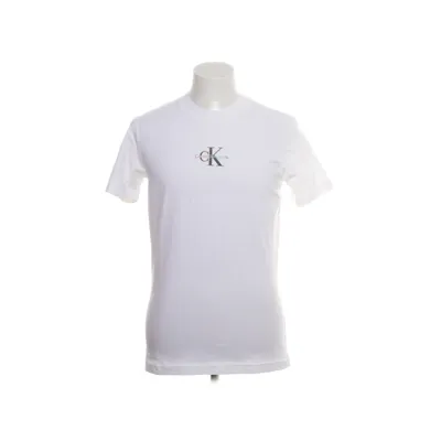 T-shirt (Wit) van Calvin Klein Jeans Katoen, Elastaan