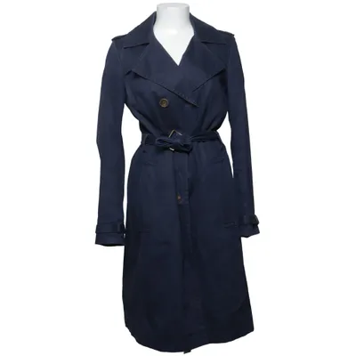 Trenchcoat (Blauw) van Drykorn for Beautiful People Acetaat, Katoen, Elastaan